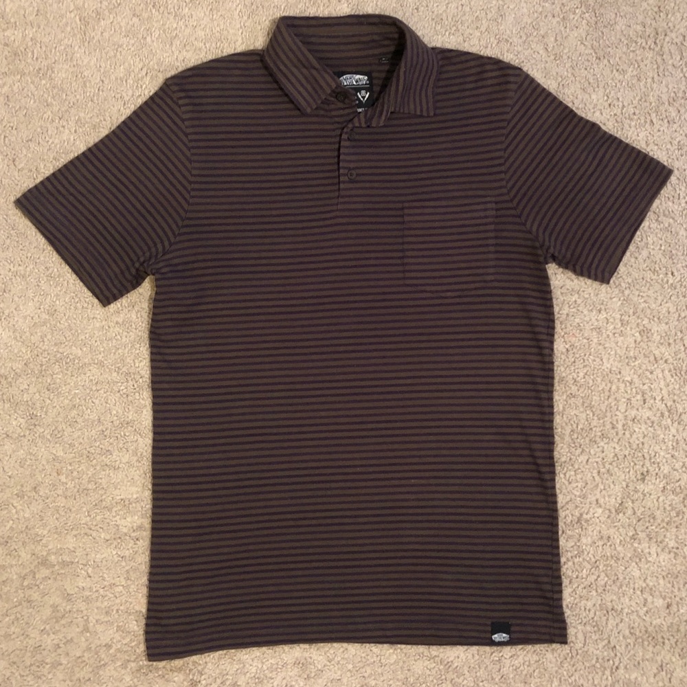 Men’s vans off the wall small polo shirt small
